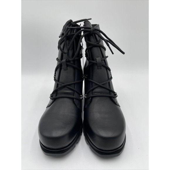 Sorel Women's Joan of Arctic Wedge III Lace Boot Black Size 11 - Picture 2 of 9